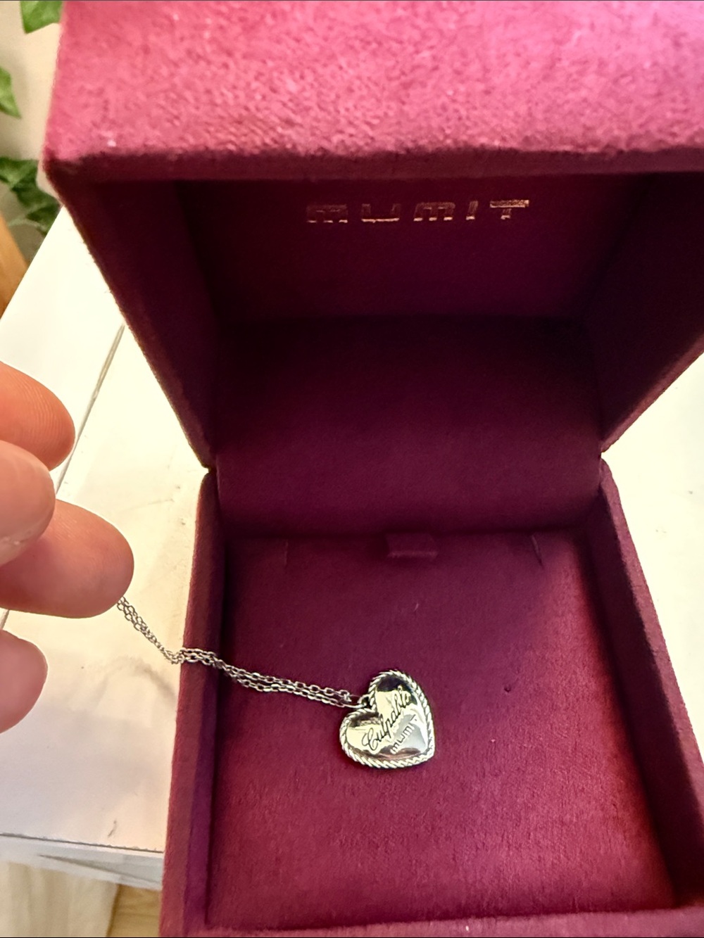 Exclusive Mumit Culpables Heart Necklace 925 Sterling Silver Cast Won